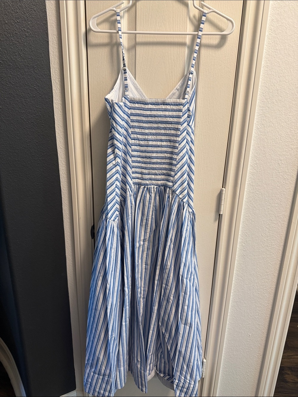 Striped Drop-Waist Midi Dress from Rosie Assoulin - Picture 4 of 6